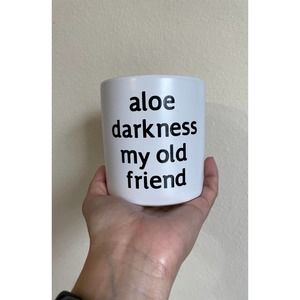 Funny Ceramic Planter with Aloe